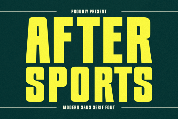 After Sports: A Modern Sans Serif Typeface for Digital Brands