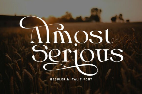 Almost Serious: A Premium Serif Typeface for Handmade Branding