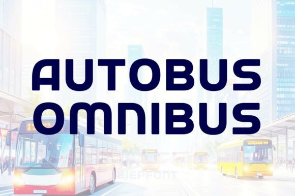 Autobus Omnibus: A Modern Sans Serif for Editorial Clarity