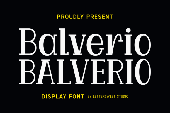 Balverio: The Premium Serif Typeface for Timeless Brand Identity