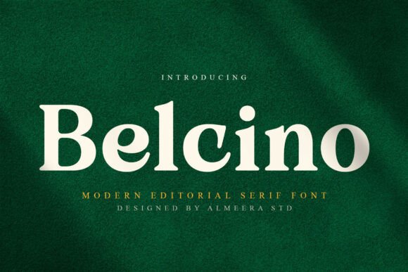 Belcino: A Modern Serif Typeface for Editorial Storytelling