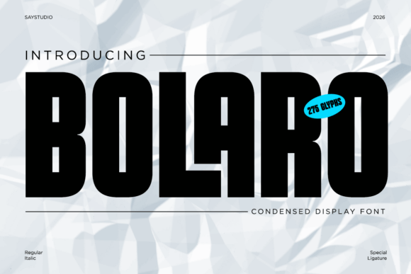 Bolaro: The Bold Sans Serif Typeface for Modern Editorial Design