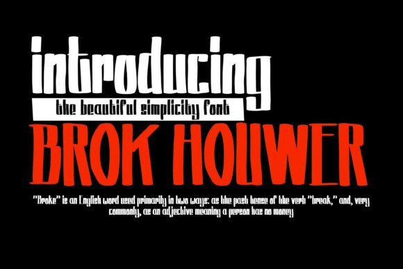 Brok Houwer: The Bold Blackletter Typeface for Handmade Branding