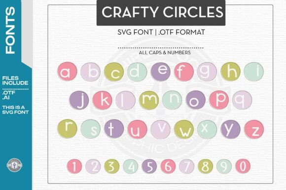 Crafty Circles: A Whimsical Typeface for Memorable Branding