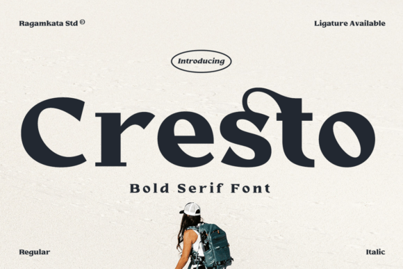 Cresto: The Bold Serif Font for Handmade Product Labels and Prints
