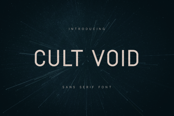 Cult Void: The Minimal Sans Serif Typeface for Modern Branding