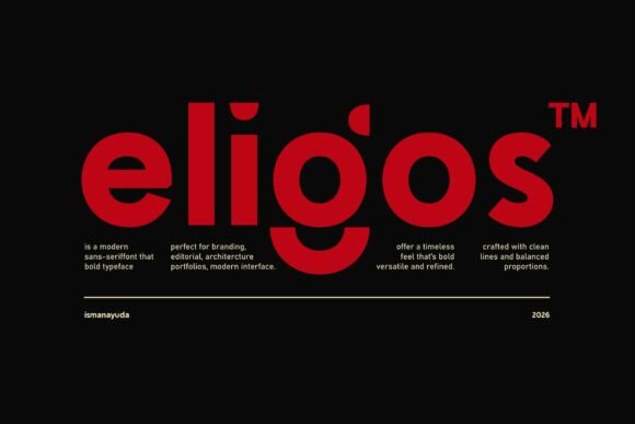 Eligos Typeface: The Bold Sans Serif for Modern Brand Identity