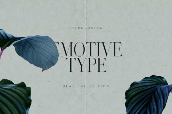 Emotive Type: A Modern Serif for Editorial Design