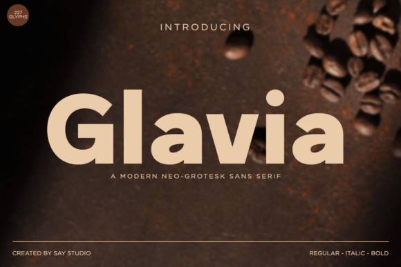 Glavia: The Modern Sans Serif Typeface for Polished Branding