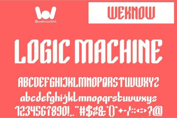 Logic Machine Typeface: The Futuristic Font for Modern Branding