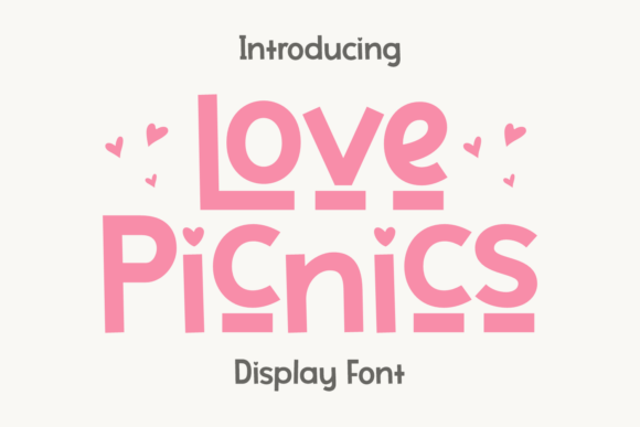 Love Picnics: A Festive Display Typeface for Editorial Design