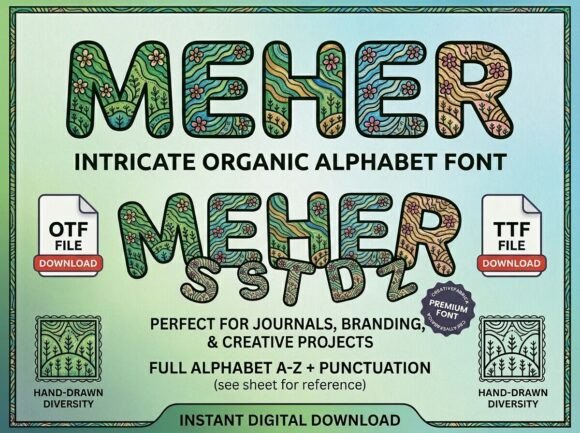 Meher: The Decorative Typeface That Transforms Editorial Design