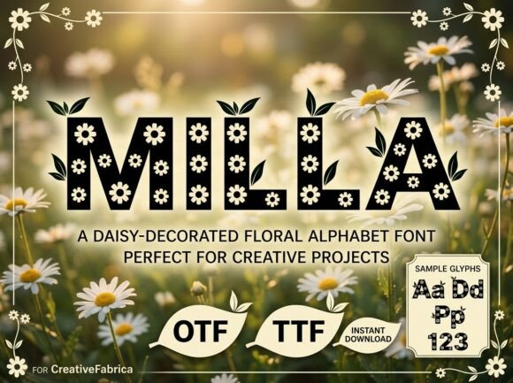 Milla: A Vibrant Display Typeface for Modern Editorial Design