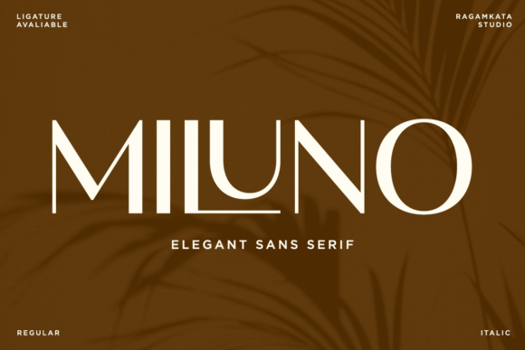 Miluno: The Modern Sans Serif Typeface for Digital Excellence