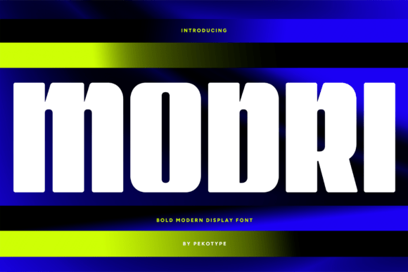 Modri: A Modern Sans Serif Typeface for Editorial Impact