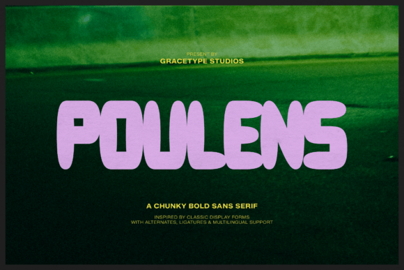 Poulens: The Bold Display Typeface for Memorable Branding