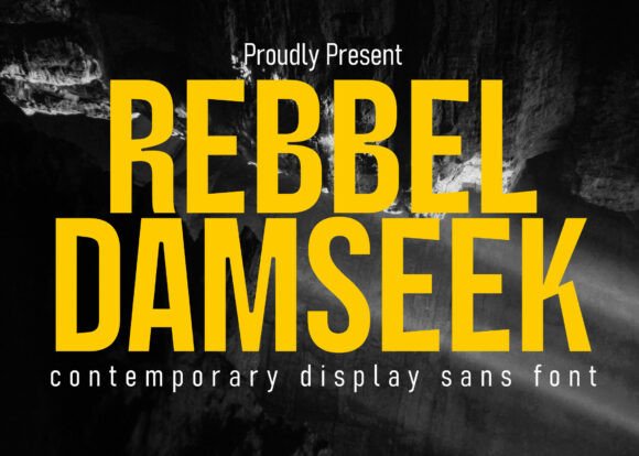 Rebbel Damseek: The Modern Sans Serif Font for Serious Branding