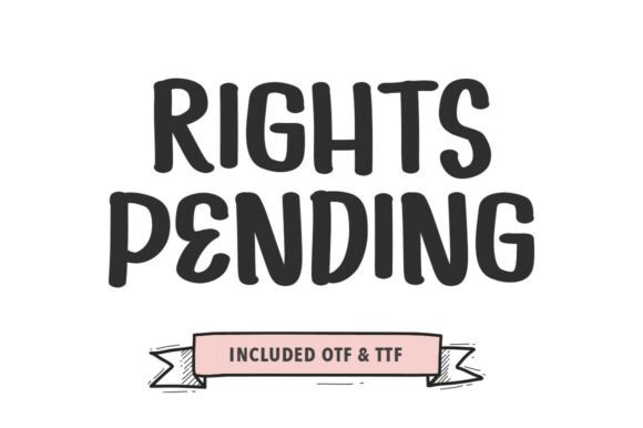 Rights Pending: The Bold Brush Typeface for Authentic Branding