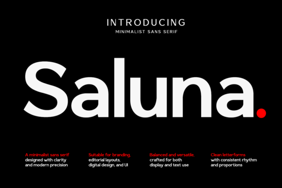Saluna: The Modern Sans Serif Font for Scroll-Stopping Campaigns