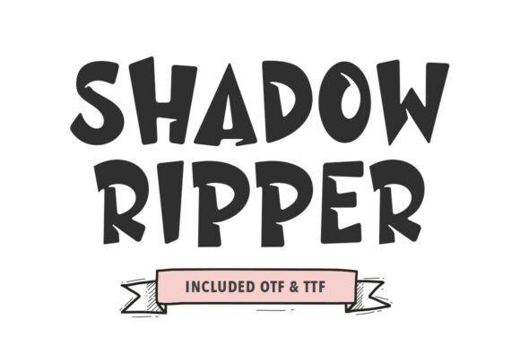 Shadow Ripper: The Bold Display Typeface for Modern Editorial Design