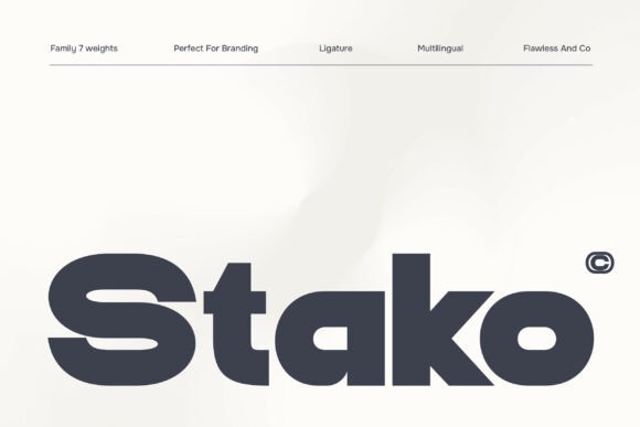 Stako: The Modern Sans Serif Typeface for Crafters and Sellers