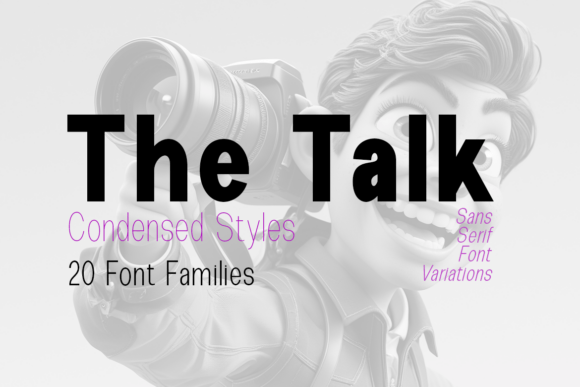 The Talk Condensed: A Modern Typeface for Handmade Branding