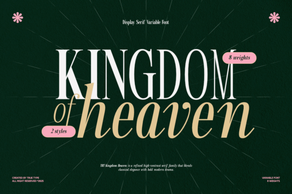 TRT Kingdom Heaven: The Premium Serif Font for Modern Web Design
