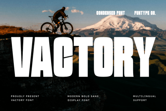 Vactory: The Bold Sans Serif Font for Handmade Labels and Signs