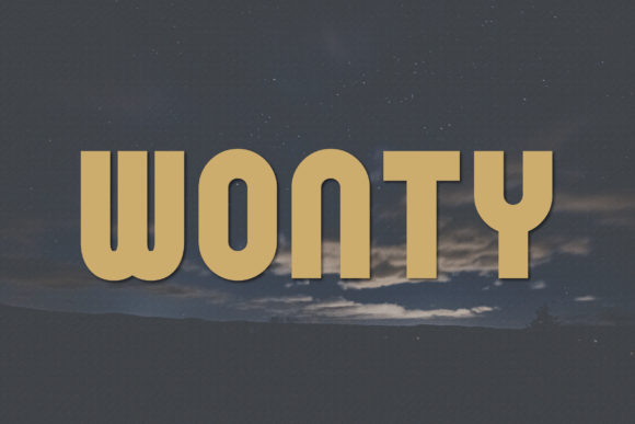 Wonty: A Modern Sans Serif Typeface for Editorial Design